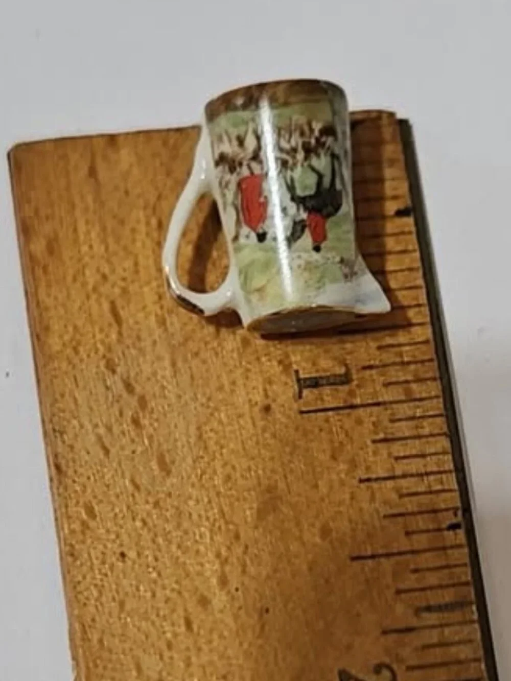 Rachel Munday Dollhouse Miniature Pitcher Featuring The Hunt